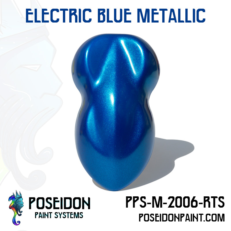 Electric Blue Metallic Poseidon Paint Poseidon paint