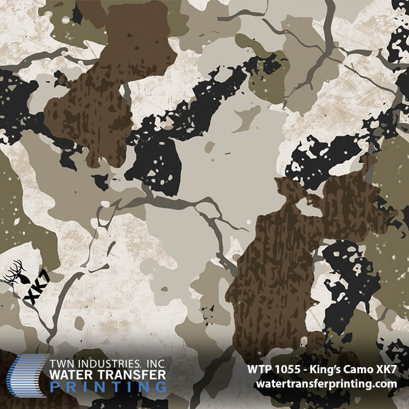 WTP-1055 King's Camo XK7 hydrographic film
