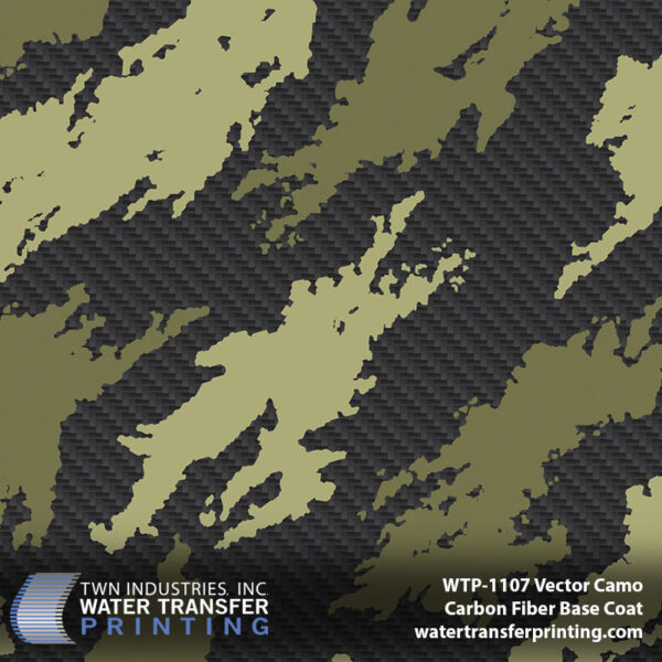 WTP-1107 Vector Camo Carbon Fiber Base Coat hydrographic film