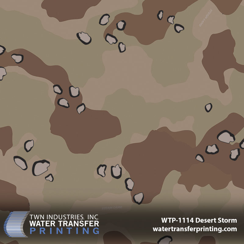 WTP-1114 Desert Storm hydrographic film