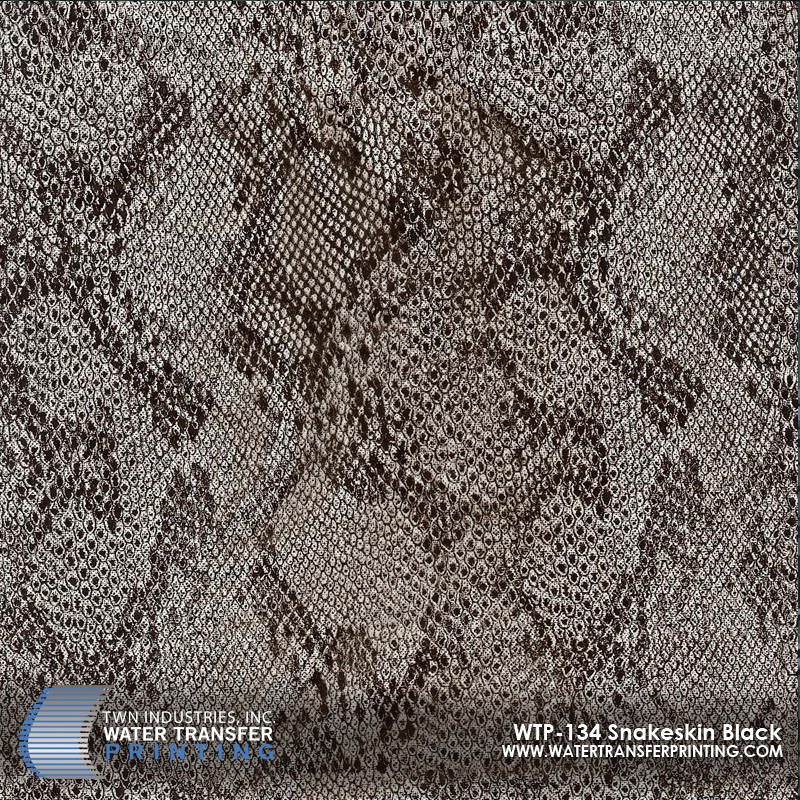 WTP-134 Snakeskin Black hydrographic film