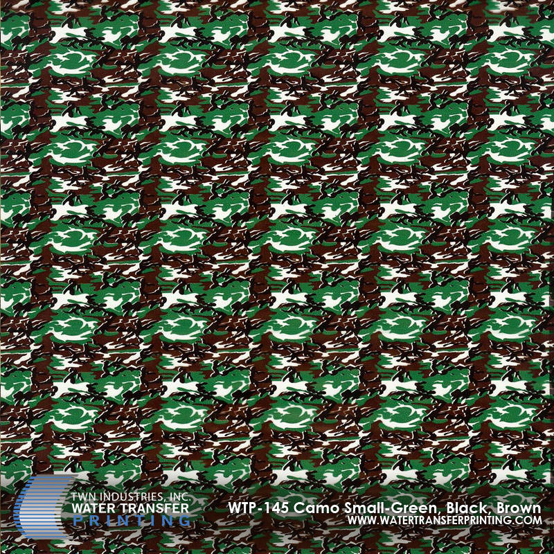 WTP-145 Camo Small Green Black Brown hydrographic film