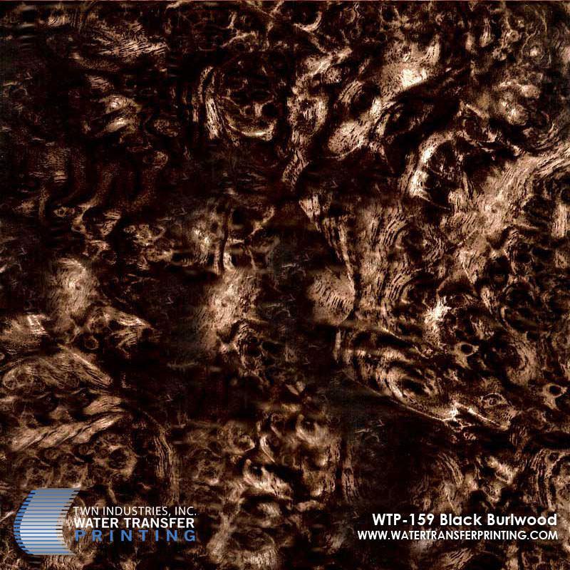 WTP-159 Black Burlwood hydrographic film