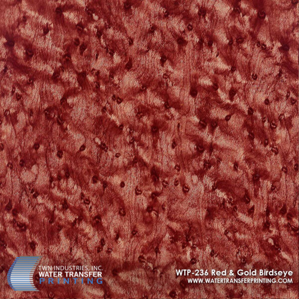 WTP-236 Red & Gold Birdseye hydrographic film
