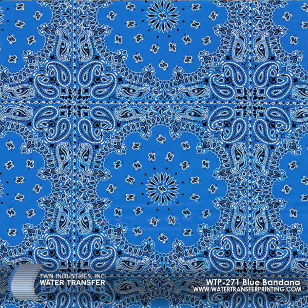 WTP-271 Blue Bandana hydrographic film