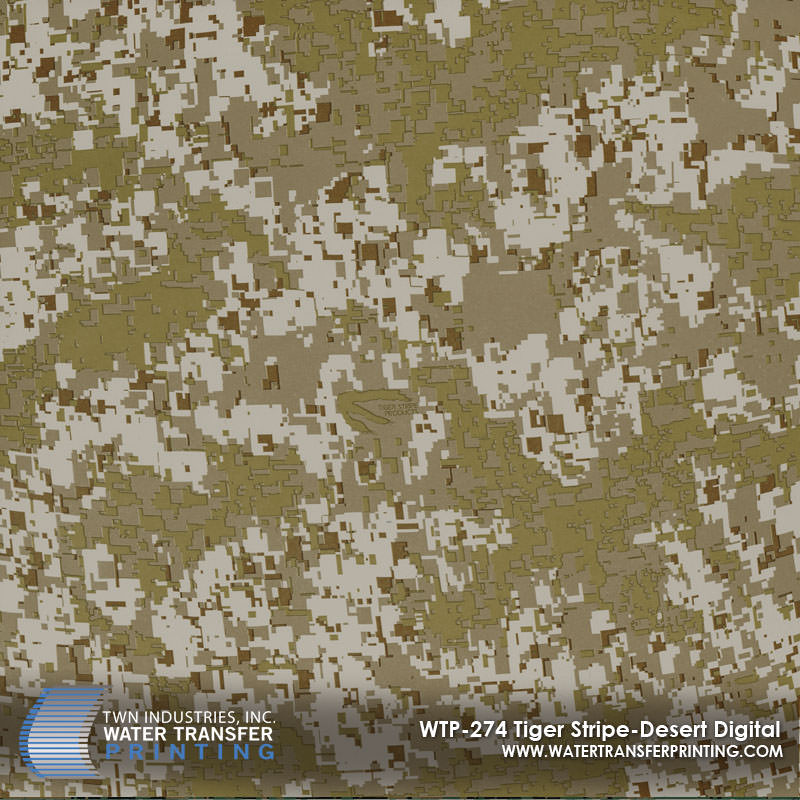 WTP-274 Tiger Stripe Desert Digital hydrographic film