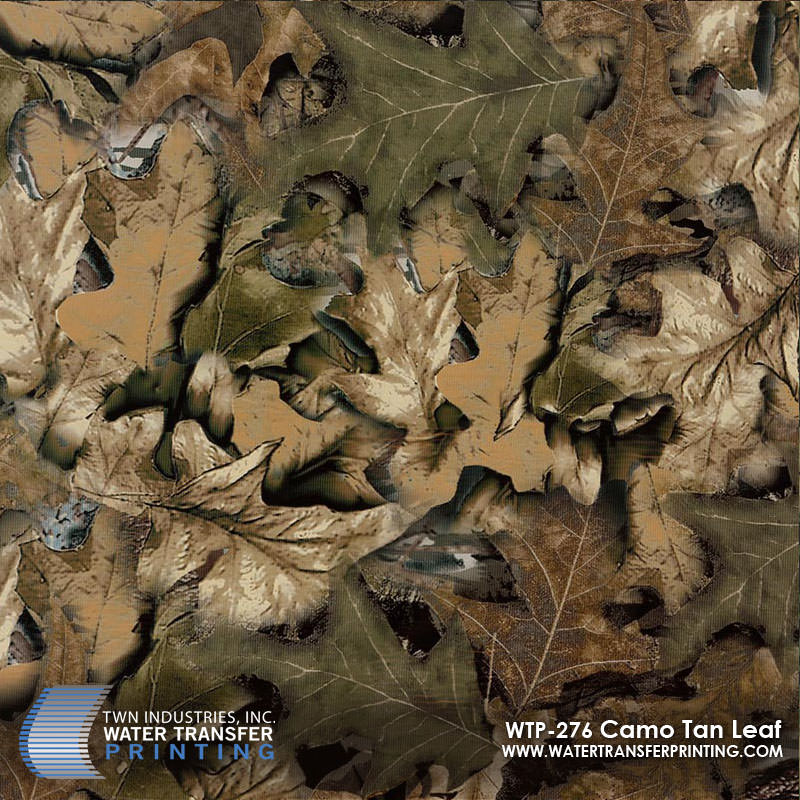 WTP-276 Tan Leaf Camo hydrographic film