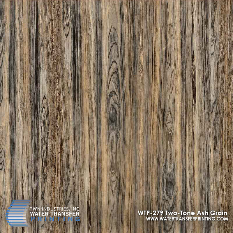 WTP-279 Two Tone Ash Grain hydrographic film