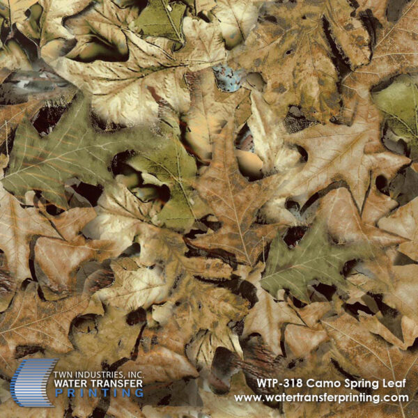 WTP-318 Camo Spring Leaf hydrographic film