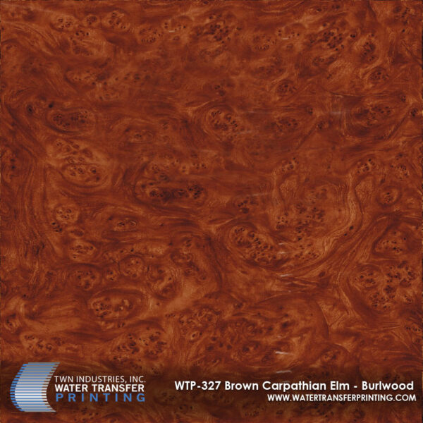 WTP-327 Brown Carpathian Elm Burlwood hydrographic film