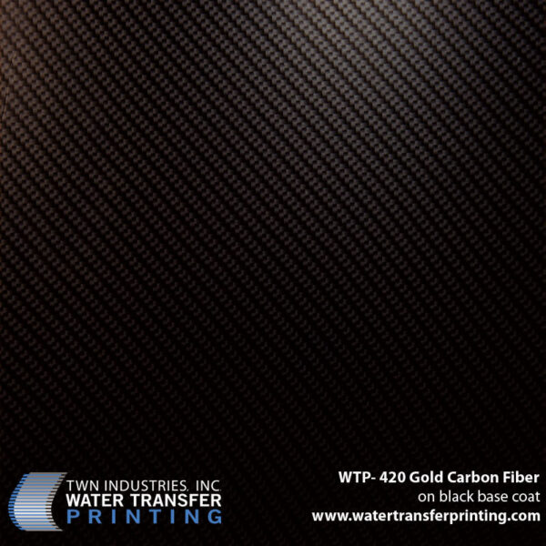 WTP-420 Gold Carbon Fiber hydrographic film