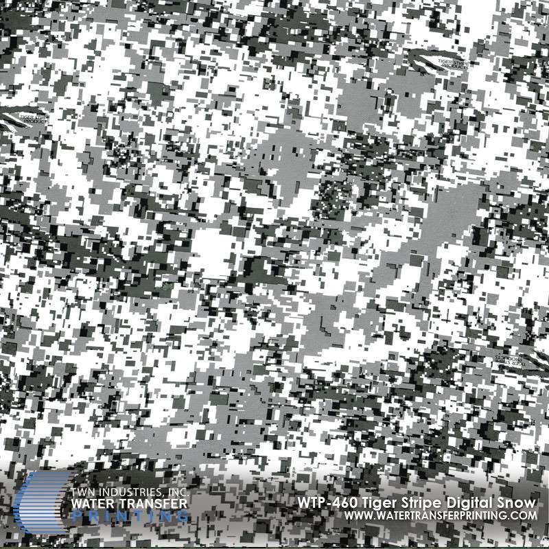 WTP-460 Tiger Stripe Digital Snow hydrographic film