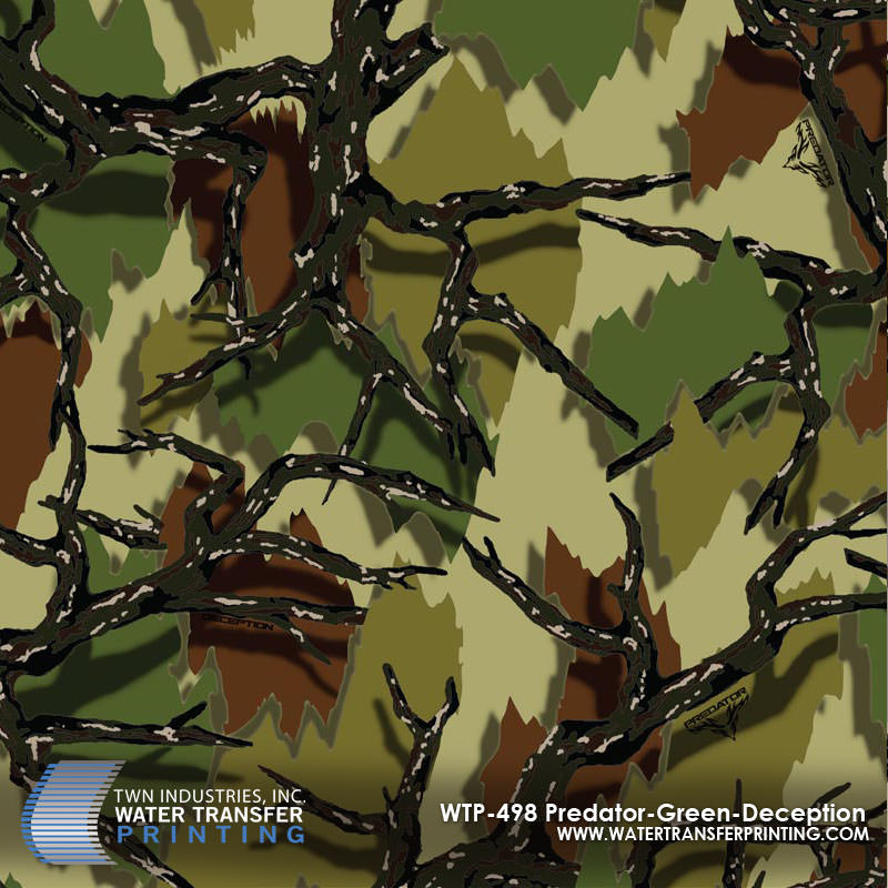WTP-498 Predator Green Deception hydrographic film