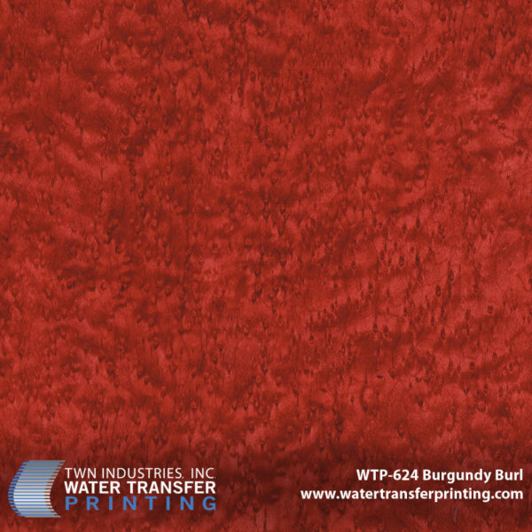 WTP-624 Burgundy Burl hydrographic film