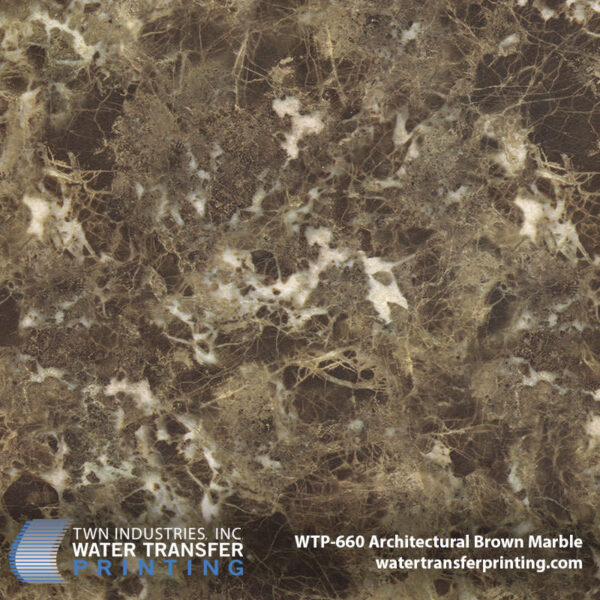 WTP-660 Architectural Brown Marble hydrographic film