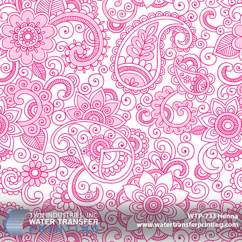 WTP-733 Henna hydrographic film