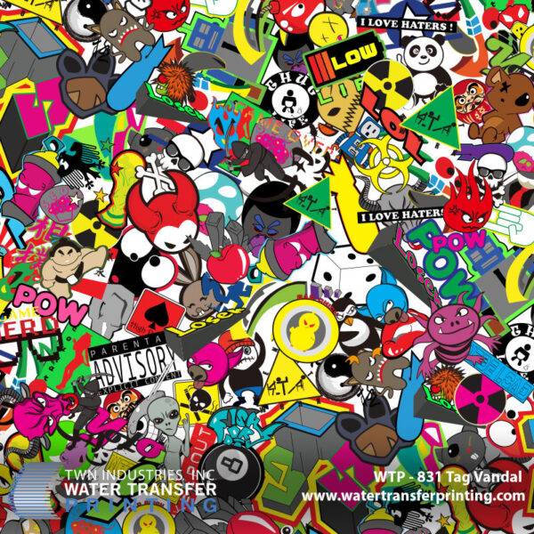 WTP-831 Tag Vandal hydrographic film