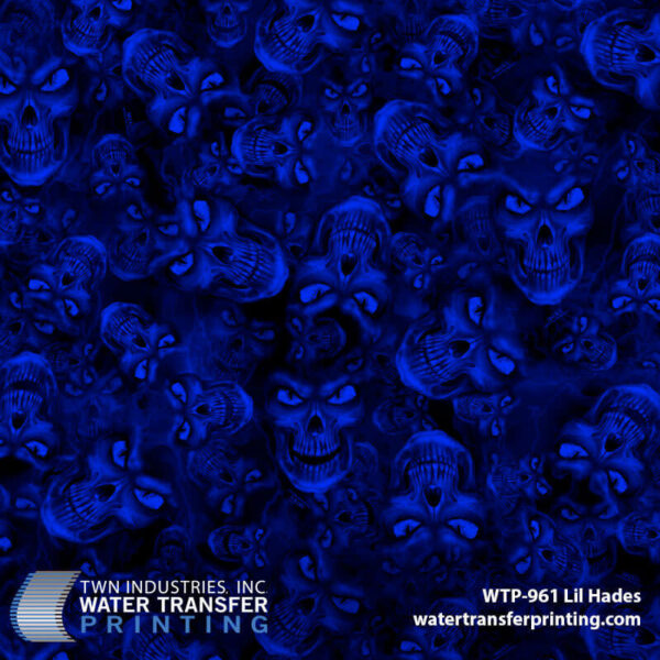WTP-961 Lil Hades Blue hydrographic film