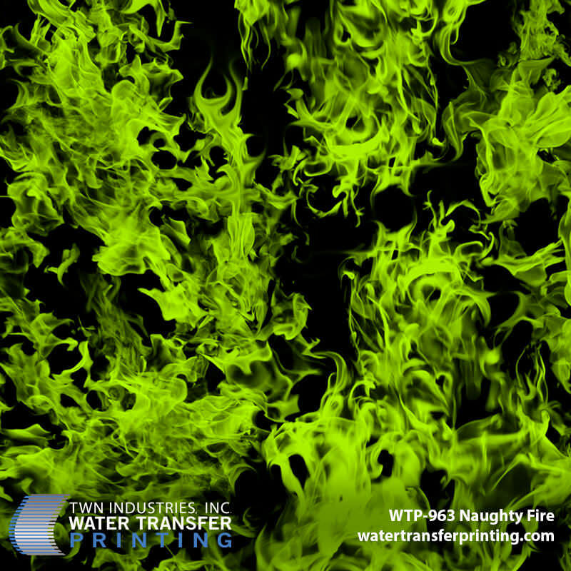 WTP-963 Naughty Fire Yellow hydrographic film