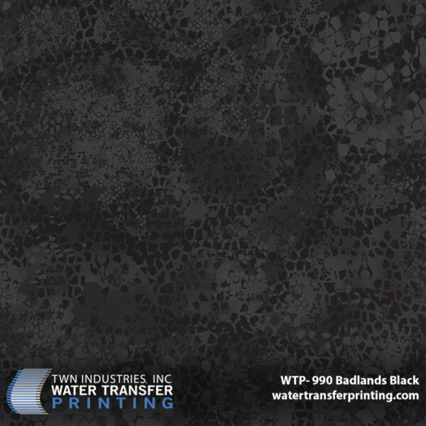 WTP-990 Badlands Black hydrographic film