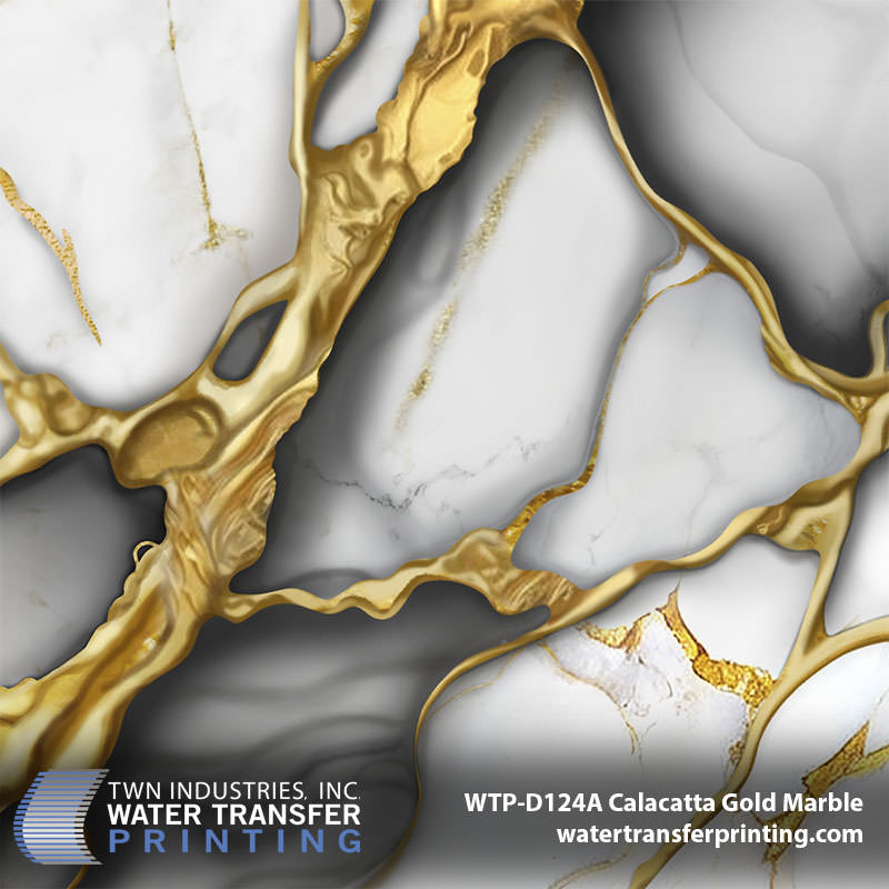 WTP-D124A Calacatta Gold Marble hydrographic film